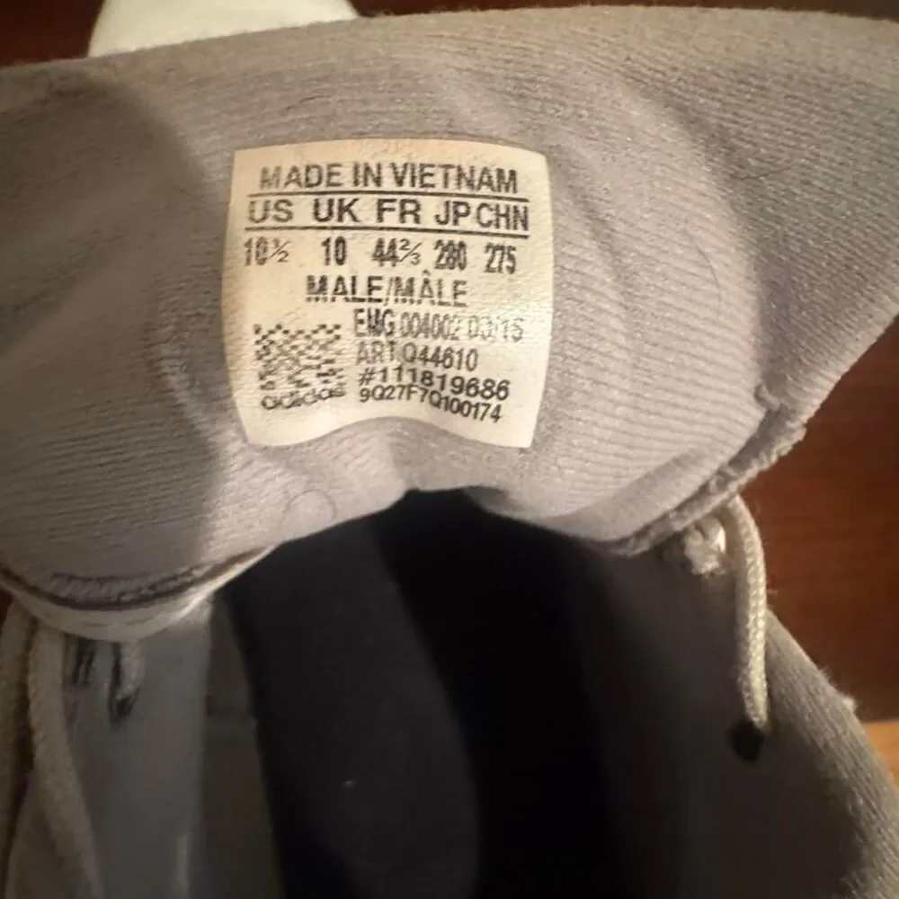 Adidas Men's White and Cream Trainers